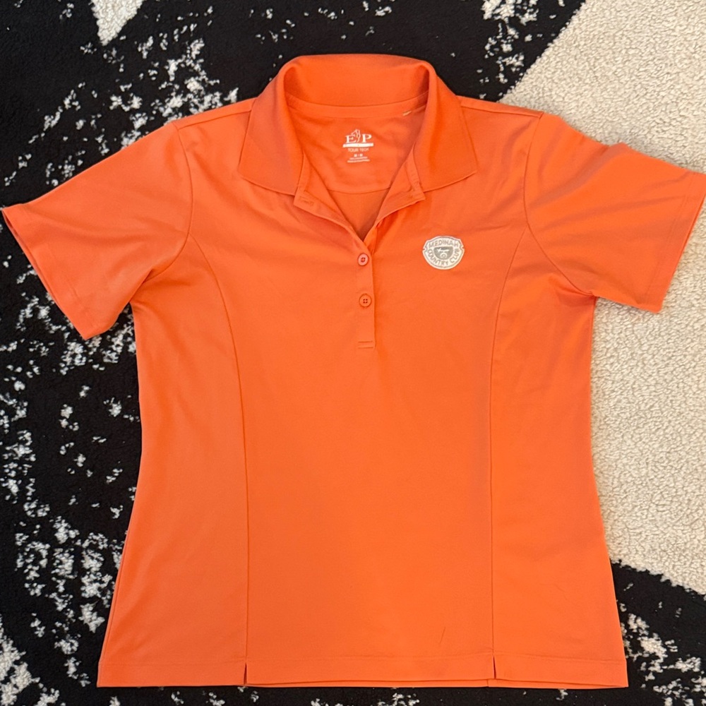 EP Pro Vibrant Orange Button Down Shirt